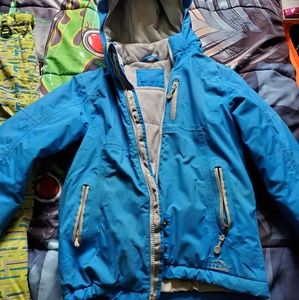 Child's snow pants and winter jacket set